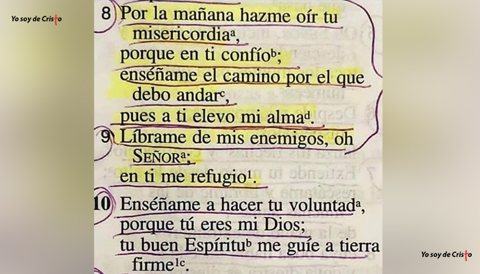 Salmos 143-8-10 Hermoso Salmo para agradecer a Dios por un nuevo día de vida