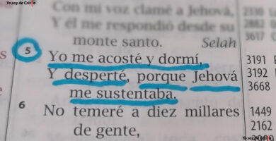 Salmos 3:5: vers&iacute;culo biblico para antes de dormir